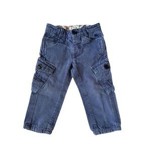 Burberry Kids Blue Cargo Jeans